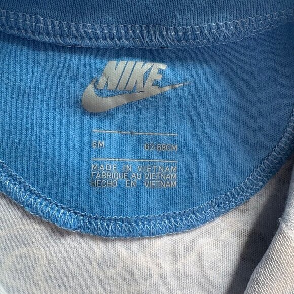 Nike Baby Boys 2-Piece Blue Bodysuit & Footed Sleeper Set 6M Just Do It Print - Picture 2 of 13
